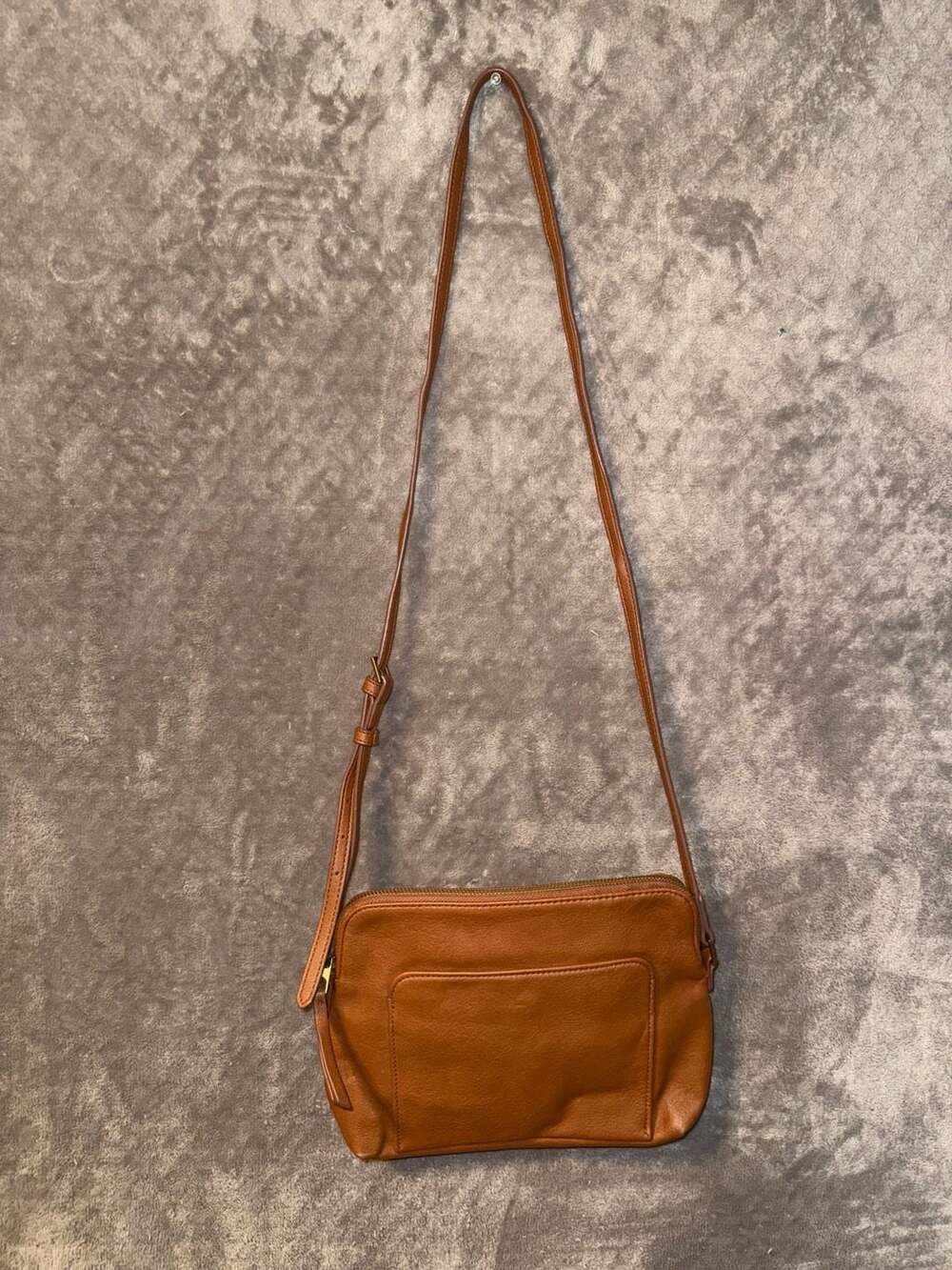 Universal Thread Brown Faux Leather Crossbody Bag